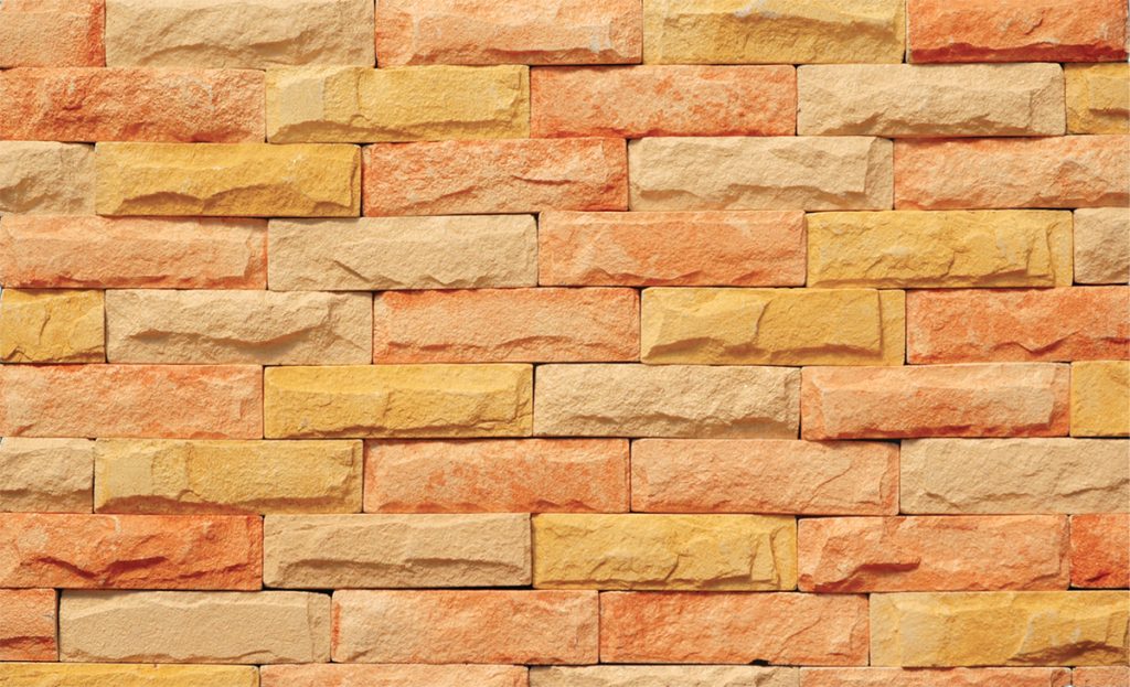 Antique Brick AB 7101 in warm ochre, peach, and beige blend