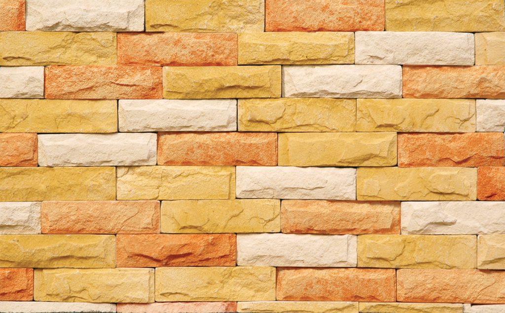 Antique Brick AB 7102 in golden yellow, cream, and terracotta mix