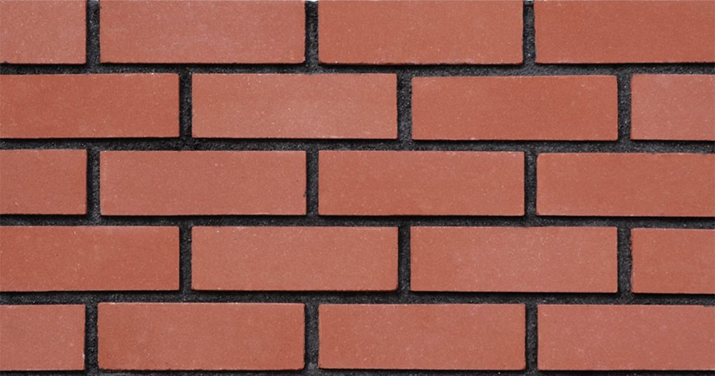 smooth edge brick 737 red